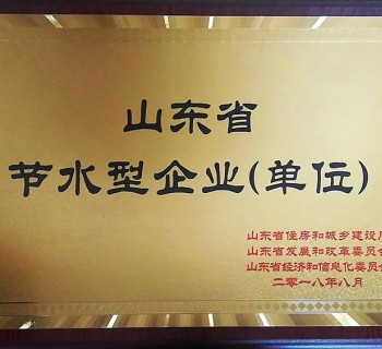 山东省节水型企业（单位）